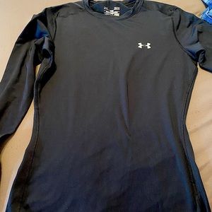 Under Armour, Black Size Small Fitted Shirt